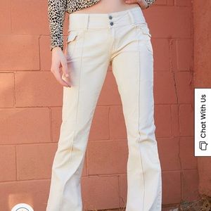 john galt cream jeans